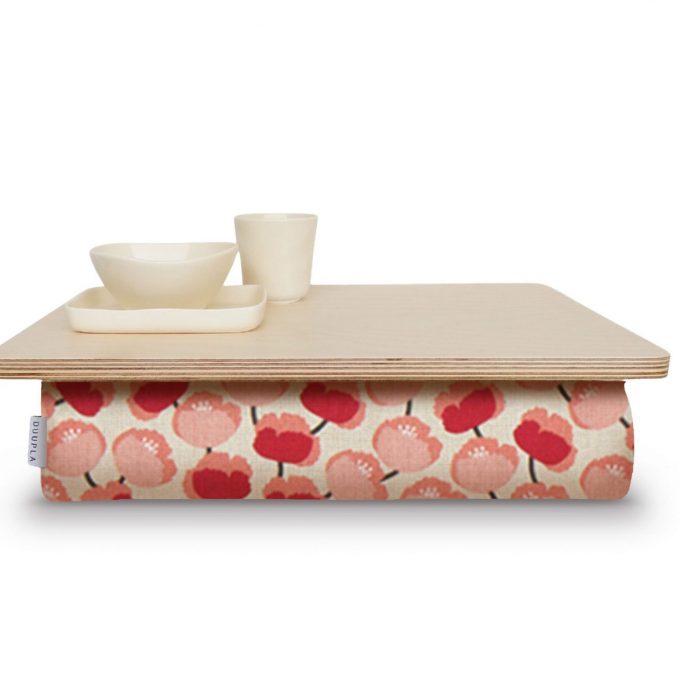 Lap Trays with Cushion - Poppies